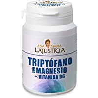 Ana Maria Lajusticia - Triptófano con magnesio + VIT B6 – 60 comprimidos. Reduce la ansiedad- el cansancio y regula el…